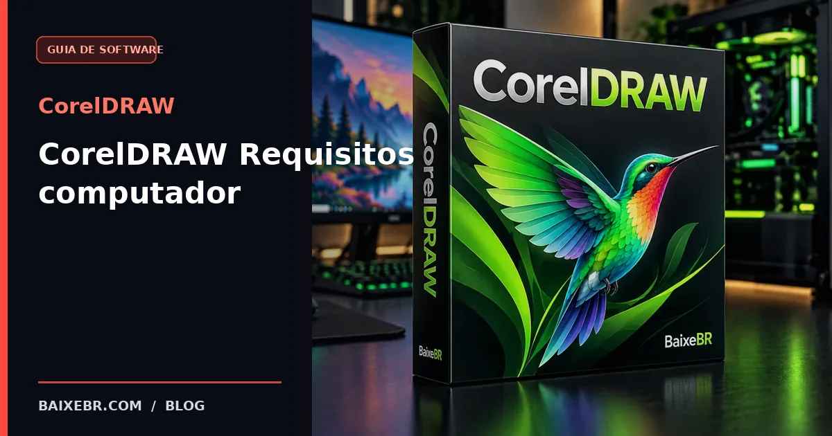 CorelDRAW requisitos computador - guia BaixeBR